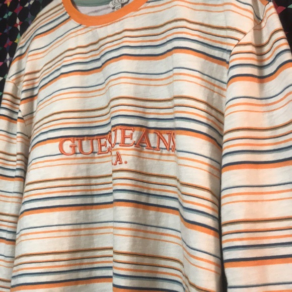 NWOT L/E striped guess x asap L/s - Picture 2 of 5
